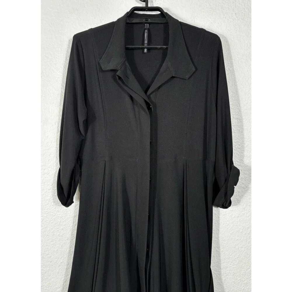 IC by Connie K‎ Mini Dress Tunic Womens Medium Black Polyester Blend